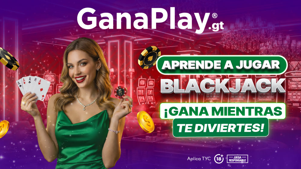 21 blackjack online en GanaPlay Guatemala con estrategia, reglas y consejos para principiantes.