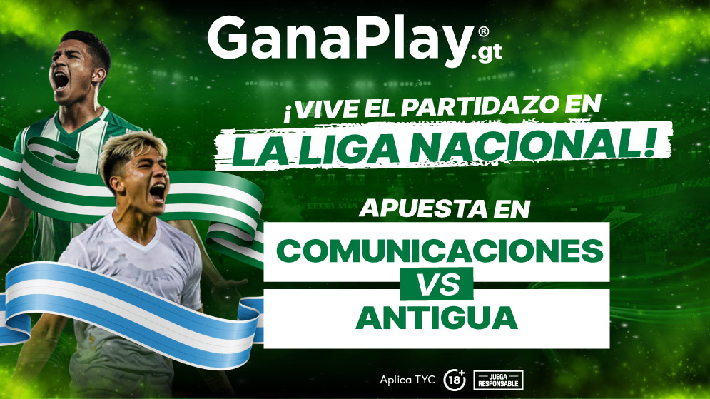 Apuestas deportivas del partido Comunicaciones vs Antigua Guatemala con resumen, posiciones de la Liga Nacional y cuotas en GanaPlay.