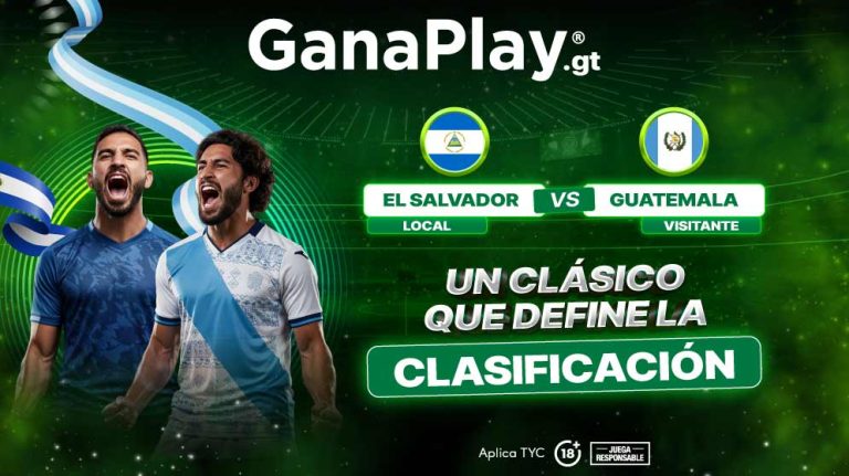 El Salvador vs Guatemala en las Eliminatorias Concacaf 2025 Copa del Mundo 2026 con análisis y apuestas deportivas en GanaPlay Guatemala.