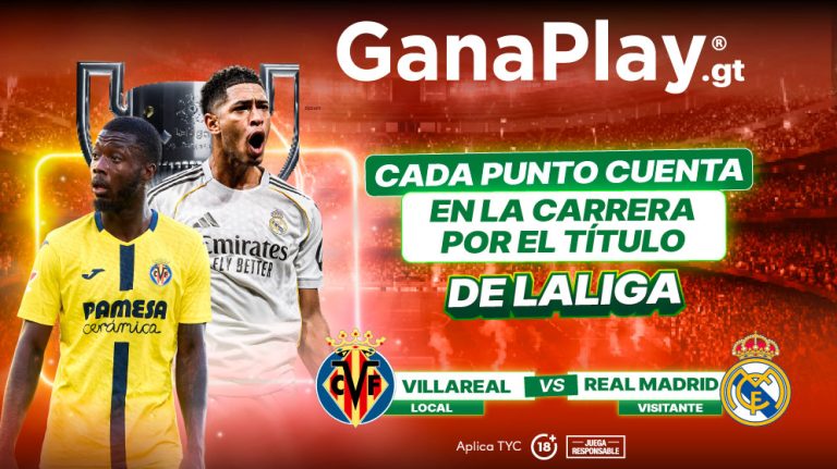 Momento de acción durante Villarreal vs Real Madrid, perfecto para pronósticos y apuestas deportivas en Ganaplay Guatemala.