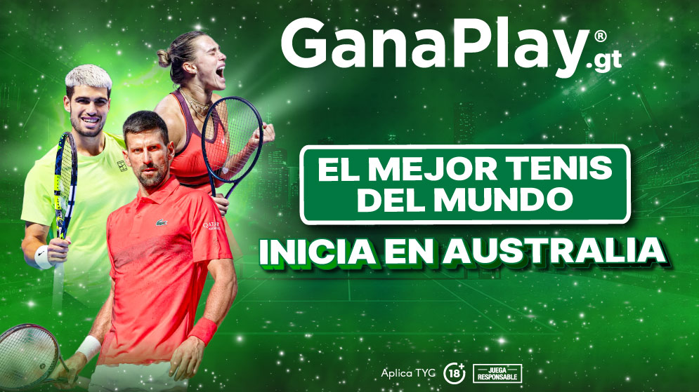 Tenis Australian Open en Melbourne Park con las principales figuras del circuito y opciones de apuestas deportivas Guatemala en casas de apuestas deportivas.