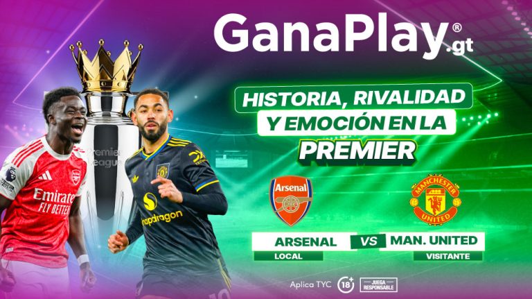 Arsenal vs Manchester United jornada 23 Premier League cuotas y pronósticos de fútbol Guatemala en Ganaplay. Regístrate ya.