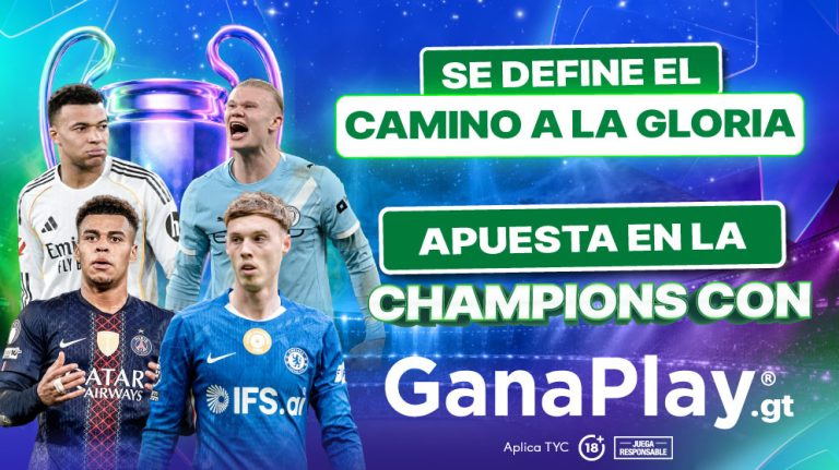 Partidos clave octavos de final Champions League 2026 los vives en Ganaplay Guatemala.