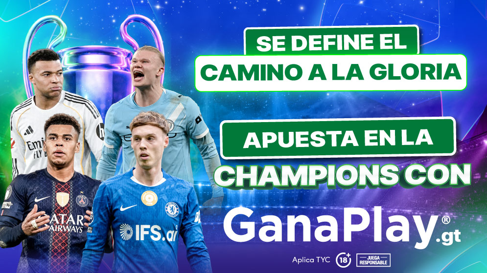 Partidos clave octavos de final Champions League 2026 los vives en Ganaplay Guatemala.