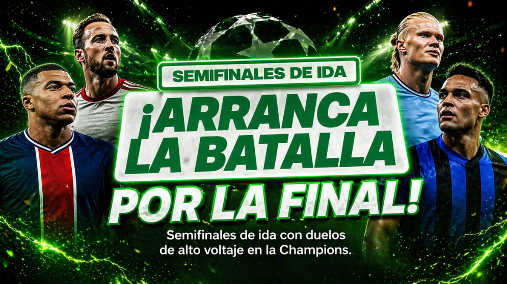 Análisis táctico de las semifinales Champions 2026. PSG vs. Bayern y Atlético vs. Arsenal.