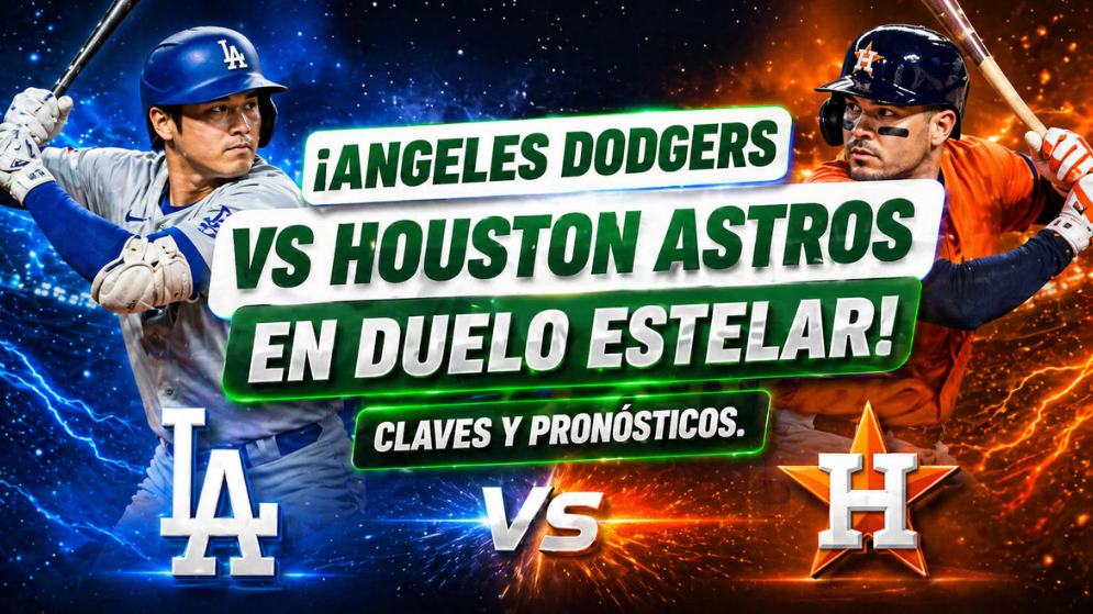 Duelo de pitcheo entre Shohei Ohtani y la ofensiva de los Houston Astros en 2026. Angeles Dodgers vs Houston Astros MLB.