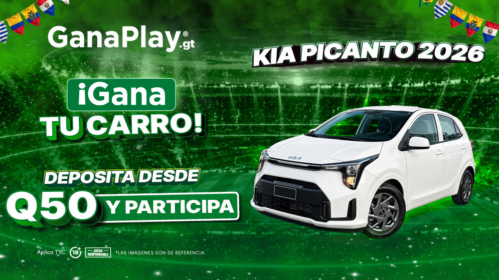Gana tu carro GanaPlay: cómo participar en el sorteo Copa 2026- GanaPlay Guatemala