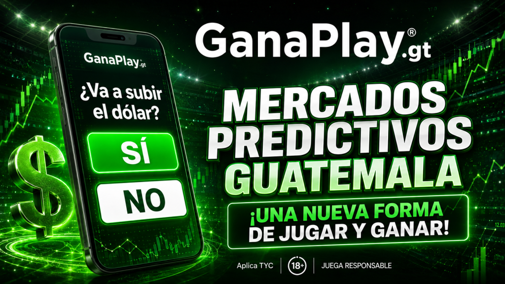 Mercados predictivos Guatemala con opciones de Sí y No, precios y probabilidades sobre distintos eventos futuros. 
